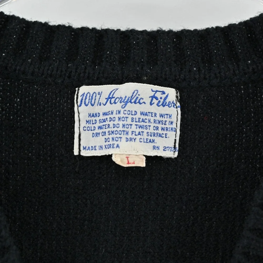 True Vintage 1960s Childrens Duck Vest‎ Size L Preppy Academia Nostalgic Sweater
